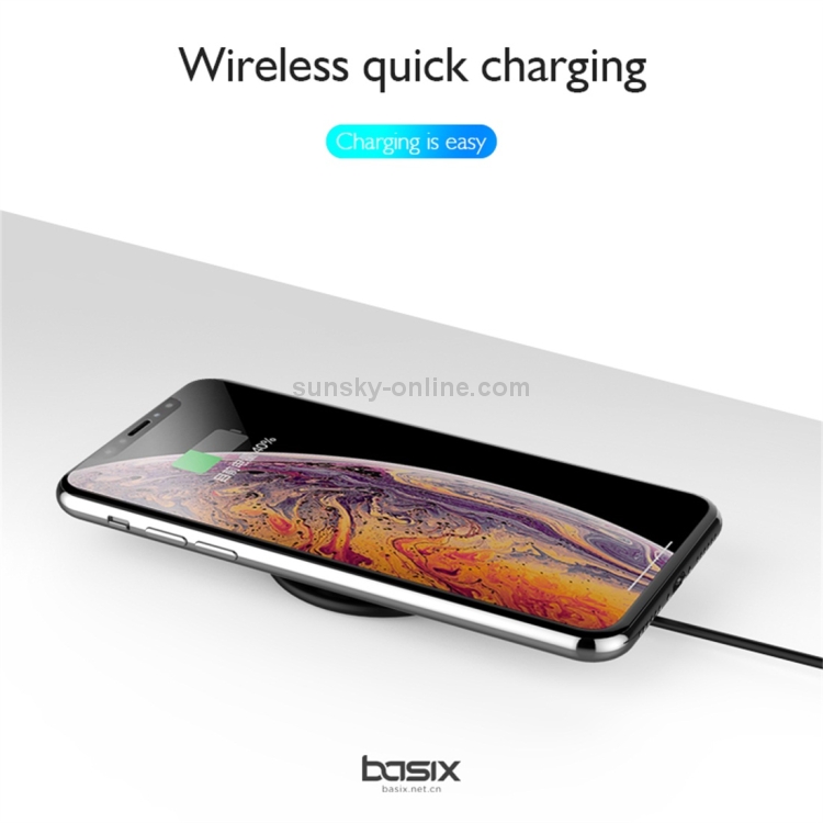 Basix C1 10W Sucker Round Metal Fast Charging Wireless Charger (Black) Basix C1 10W Sucker Round Metal Fast Charging Wireless Charger (Black)