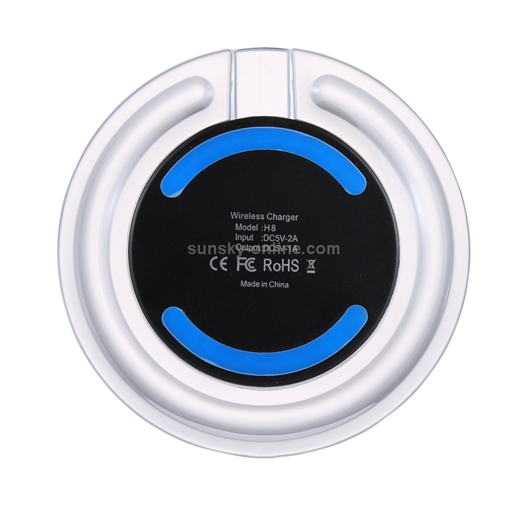 H8 5W 5V / 1A Universal Transparent Frame Qi Standard Fast Wireless Charger with Indicator Light H8 5W 5V / 1A Universal Transparent Frame Qi Standard Fast Wireless Charger with Indicator Light