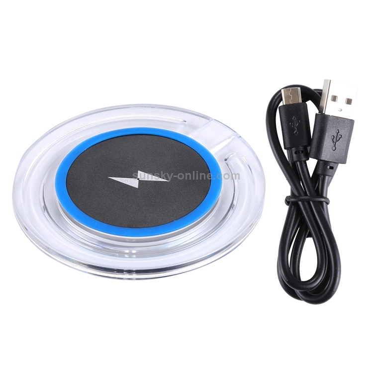 H8 5W 5V / 1A Universal Transparent Frame Qi Standard Fast Wireless Charger with Indicator Light H8 5W 5V / 1A Universal Transparent Frame Qi Standard Fast Wireless Charger with Indicator Light