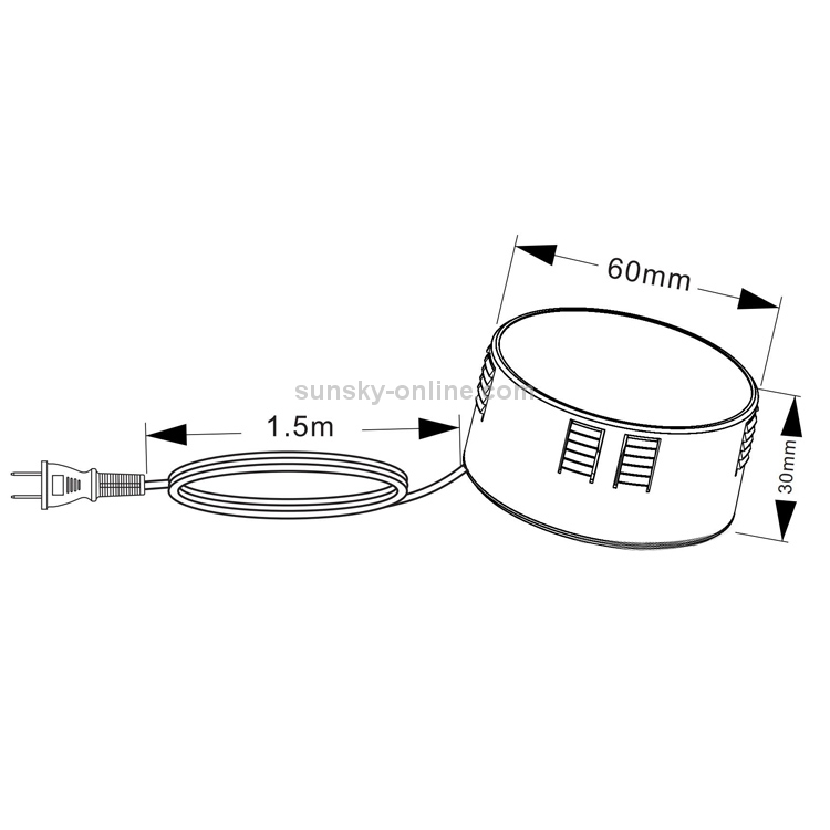 Embedded Desktop Wireless Charger, Cable Length: 1.5m, US Plug Embedded Desktop Wireless Charger, Cable Length: 1.5m, US Plug