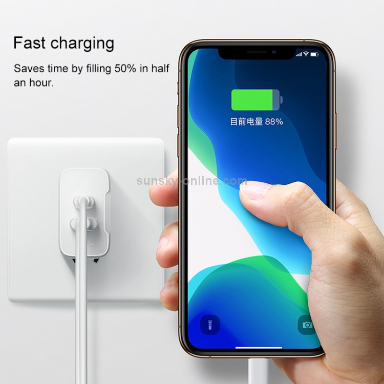 Benks PA37 Double-Port 18W USB+Type- C Wall Fast Charger Power Adapter Benks PA37 Double-Port 18W USB+Type- C Wall Fast Charger Power Adapter