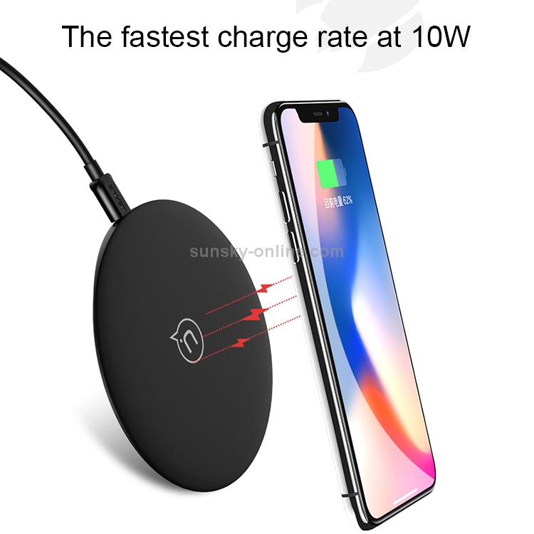 USAMS US-CD24 7.8mm Ultra-thin 10W Qi Wireless Charger Charging Pad USAMS US-CD24 7.8mm Ultra-thin 10W Qi Wireless Charger Charging Pad