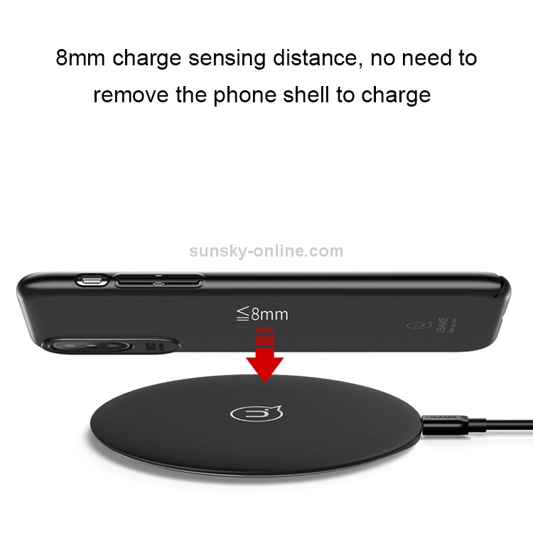 USAMS US-CD24 7.8mm Ultra-thin 10W Qi Wireless Charger Charging Pad USAMS US-CD24 7.8mm Ultra-thin 10W Qi Wireless Charger Charging Pad