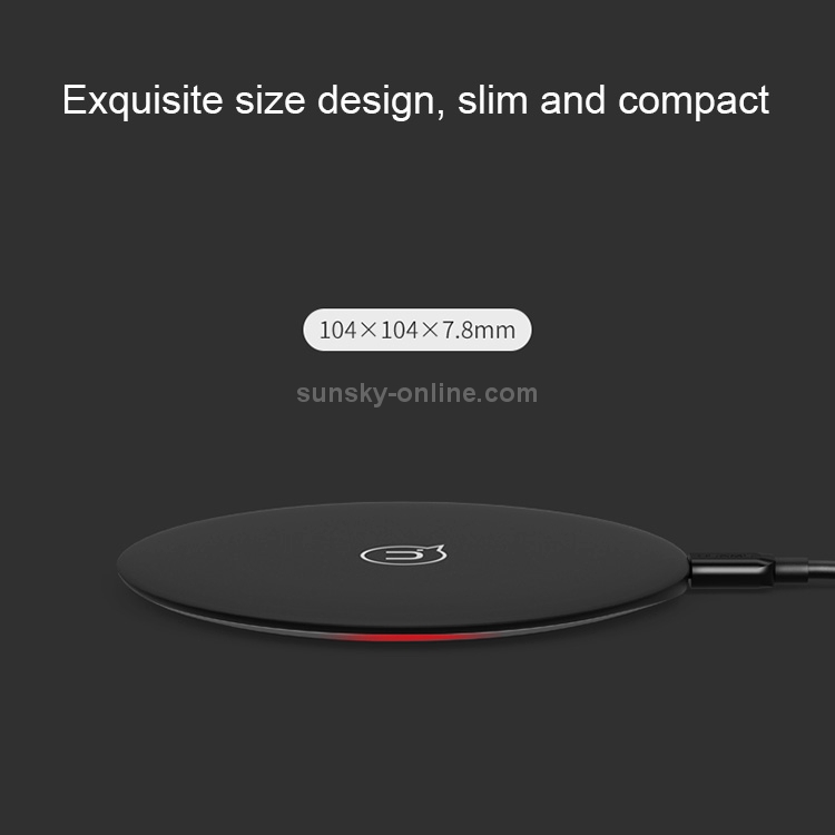 USAMS US-CD24 7.8mm Ultra-thin 10W Qi Wireless Charger Charging Pad USAMS US-CD24 7.8mm Ultra-thin 10W Qi Wireless Charger Charging Pad