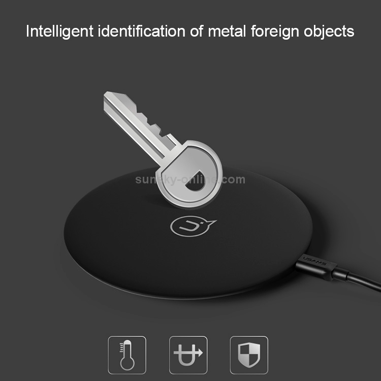 USAMS US-CD24 7.8mm Ultra-thin 10W Qi Wireless Charger Charging Pad USAMS US-CD24 7.8mm Ultra-thin 10W Qi Wireless Charger Charging Pad