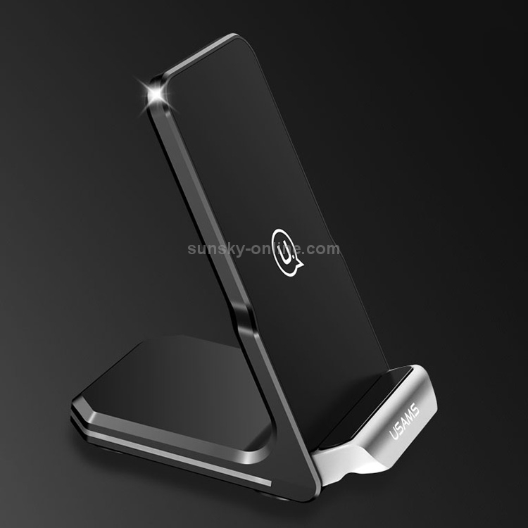 USAMS US-CD28 1-1.8A Fast Wireless Charger Stand Charging Station(Black) USAMS US-CD28 1-1.8A Fast Wireless Charger Stand Charging Station(Black)