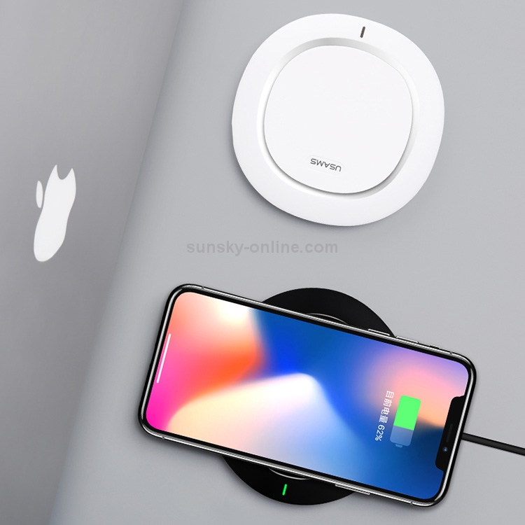 USAMS US-CD29 Horizontal 10W Qi Wireless Charger Charging Pad USAMS US-CD29 Horizontal 10W Qi Wireless Charger Charging Pad