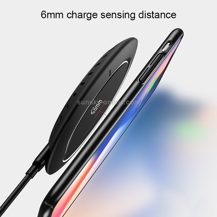 USAMS US-CD29 Horizontal 10W Qi Wireless Charger Charging Pad USAMS US-CD29 Horizontal 10W Qi Wireless Charger Charging Pad