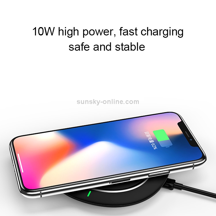 USAMS US-CD29 Horizontal 10W Qi Wireless Charger Charging Pad USAMS US-CD29 Horizontal 10W Qi Wireless Charger Charging Pad