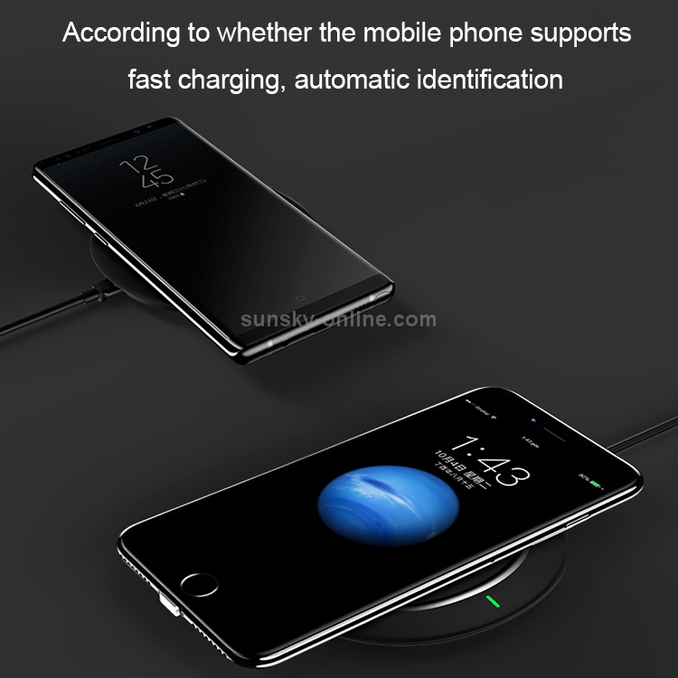 USAMS US-CD29 Horizontal 10W Qi Wireless Charger Charging Pad USAMS US-CD29 Horizontal 10W Qi Wireless Charger Charging Pad