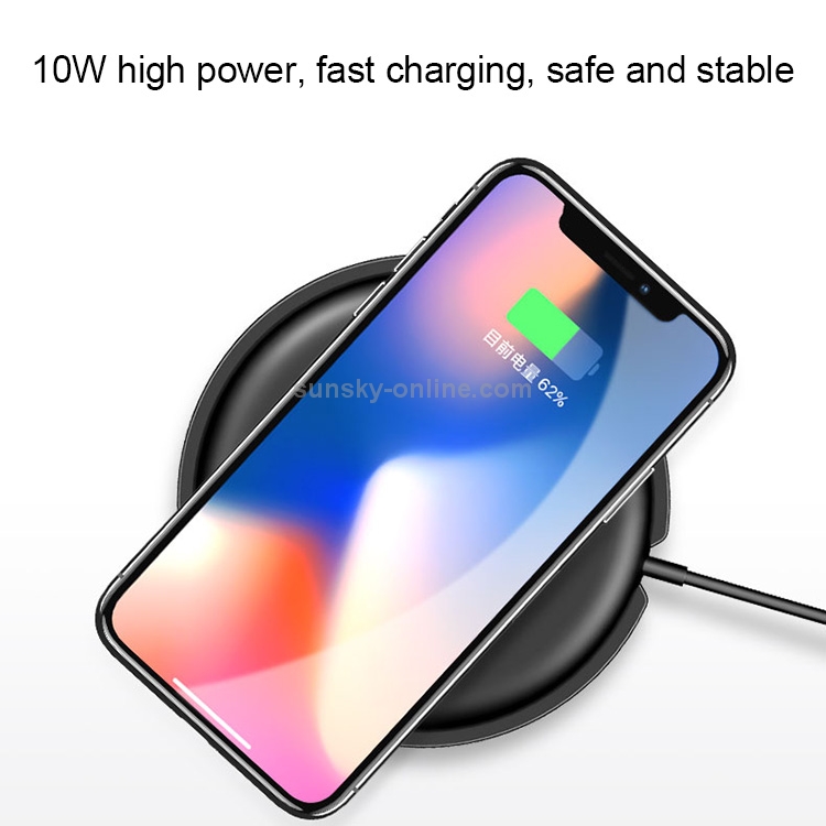 USAMS US-CD30 11.5mm Ultra-thin Round 10W Qi Wireless Charger Fast Charging Pad USAMS US-CD30 11.5mm Ultra-thin Round 10W Qi Wireless Charger Fast Charging Pad