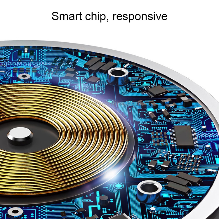 USAMS US-CD30 11.5mm Ultra-thin Round 10W Qi Wireless Charger Fast Charging Pad USAMS US-CD30 11.5mm Ultra-thin Round 10W Qi Wireless Charger Fast Charging Pad