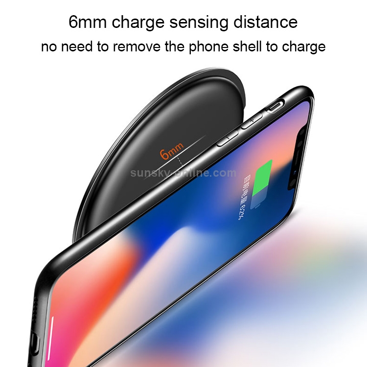 USAMS US-CD30 11.5mm Ultra-thin Round 10W Qi Wireless Charger Fast Charging Pad USAMS US-CD30 11.5mm Ultra-thin Round 10W Qi Wireless Charger Fast Charging Pad