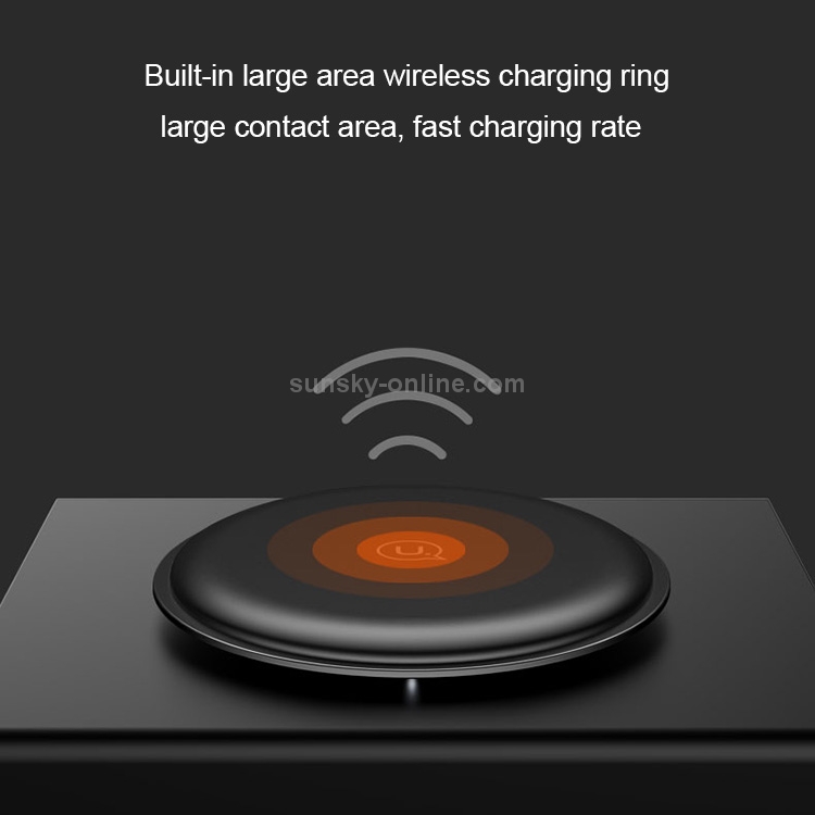 USAMS US-CD30 11.5mm Ultra-thin Round 10W Qi Wireless Charger Fast Charging Pad USAMS US-CD30 11.5mm Ultra-thin Round 10W Qi Wireless Charger Fast Charging Pad