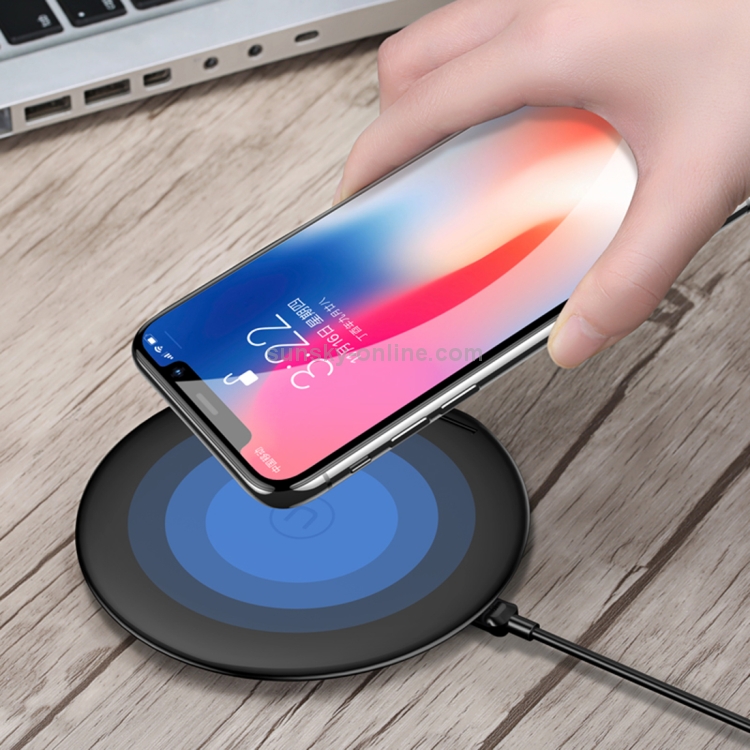 USAMS US-CD33 10mm Ultra-thin 10W Qi Wireless Charger Stand Fast Charging Pad USAMS US-CD33 10mm Ultra-thin 10W Qi Wireless Charger Stand Fast Charging Pad