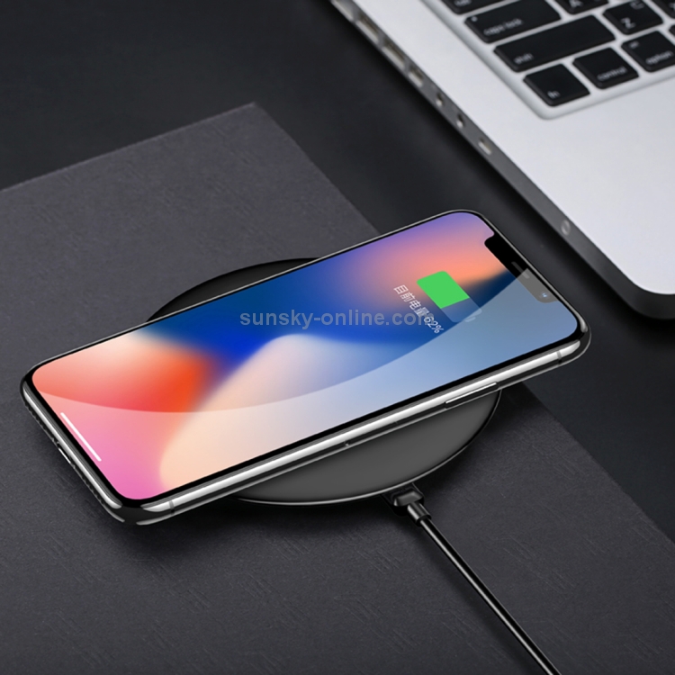 USAMS US-CD33 10mm Ultra-thin 10W Qi Wireless Charger Stand Fast Charging Pad USAMS US-CD33 10mm Ultra-thin 10W Qi Wireless Charger Stand Fast Charging Pad