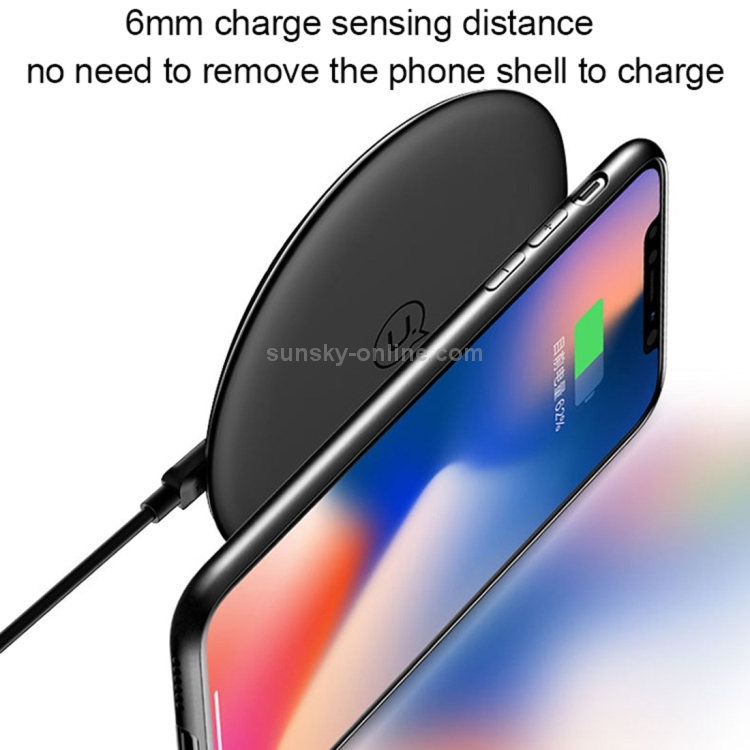 USAMS US-CD33 10mm Ultra-thin 10W Qi Wireless Charger Stand Fast Charging Pad USAMS US-CD33 10mm Ultra-thin 10W Qi Wireless Charger Stand Fast Charging Pad