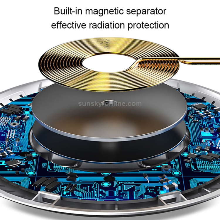 USAMS US-CD33 10mm Ultra-thin 10W Qi Wireless Charger Stand Fast Charging Pad USAMS US-CD33 10mm Ultra-thin 10W Qi Wireless Charger Stand Fast Charging Pad