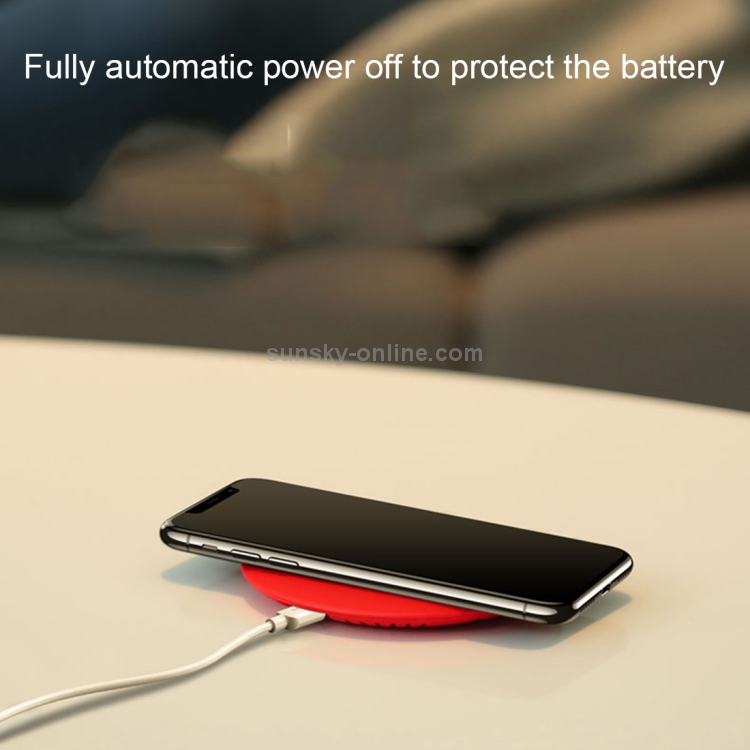 USAMS US-CD33 10mm Ultra-thin 10W Qi Wireless Charger Stand Fast Charging Pad USAMS US-CD33 10mm Ultra-thin 10W Qi Wireless Charger Stand Fast Charging Pad