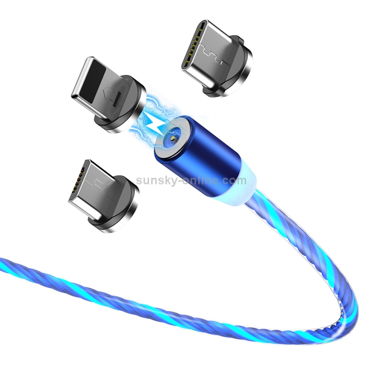 FLOVEME YXF204096 1m 2A USB to 8 Pin Luminous Magnetic Charging Cable(Colour) FLOVEME YXF204096 1m 2A USB to 8 Pin Luminous Magnetic Charging Cable(Colour)