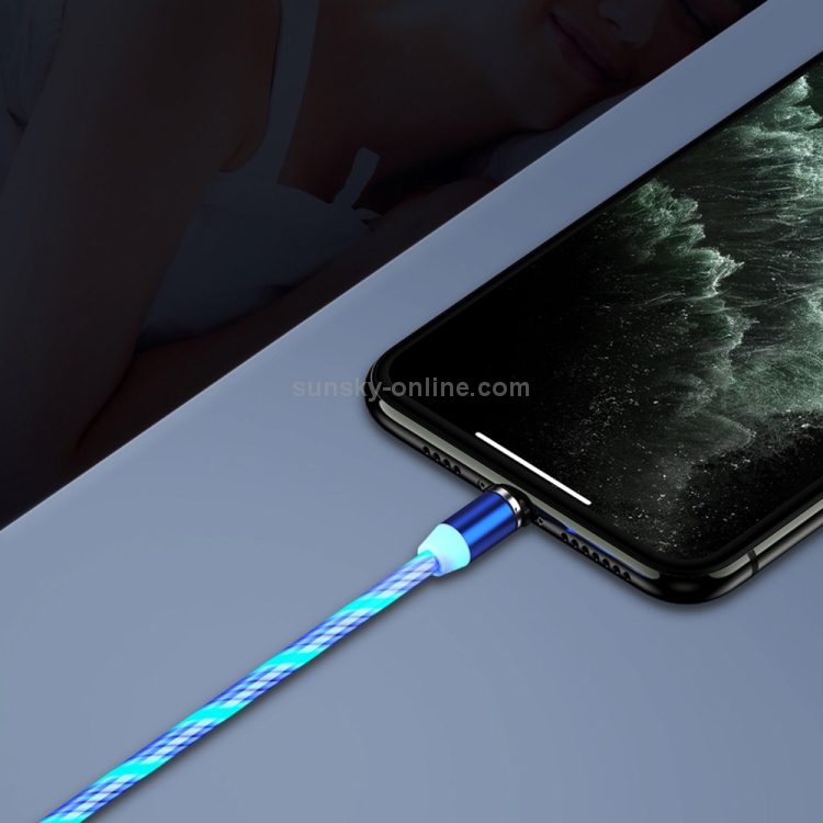 FLOVEME YXF204096 1m 2A USB to 8 Pin Luminous Magnetic Charging Cable(Colour) FLOVEME YXF204096 1m 2A USB to 8 Pin Luminous Magnetic Charging Cable(Colour)