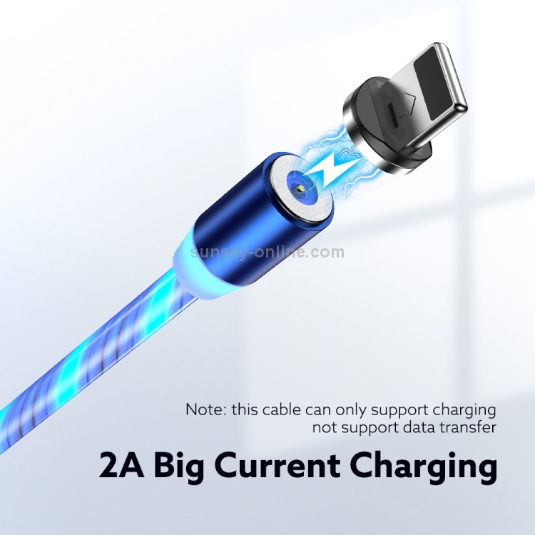 FLOVEME YXF204096 1m 2A USB to 8 Pin Luminous Magnetic Charging Cable(Colour) FLOVEME YXF204096 1m 2A USB to 8 Pin Luminous Magnetic Charging Cable(Colour)