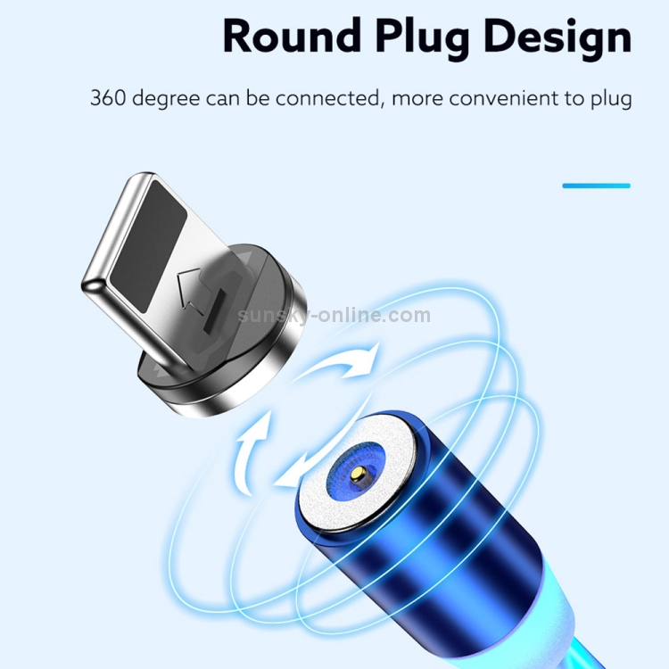 FLOVEME YXF204096 1m 2A USB to 8 Pin Luminous Magnetic Charging Cable(Colour) FLOVEME YXF204096 1m 2A USB to 8 Pin Luminous Magnetic Charging Cable(Colour)