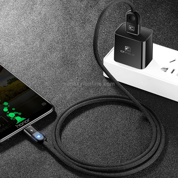 CAFELE 8 Pin to USB Light Speed Magnet Nylon Charging Cable with LED Light, Length: 1m (White) CAFELE 8 Pin to USB Light Speed Magnet Nylon Charging Cable with LED Light, Length: 1m (White)