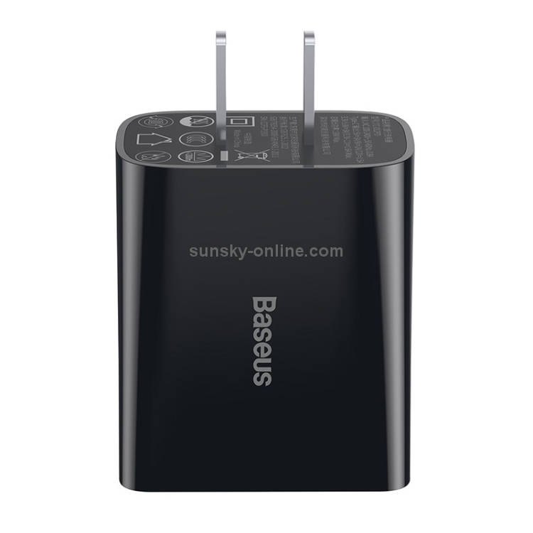 Baseus Speed Mini Series 18W PD Single USB-C / Tyep-C Quick Charger, CN Plug(Black) Baseus Speed Mini Series 18W PD Single USB-C / Tyep-C Quick Charger, CN Plug(Black)