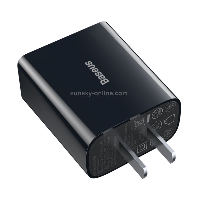 Baseus Speed Mini Series 18W PD Single USB-C / Tyep-C Quick Charger, CN Plug(Black) Baseus Speed Mini Series 18W PD Single USB-C / Tyep-C Quick Charger, CN Plug(Black)