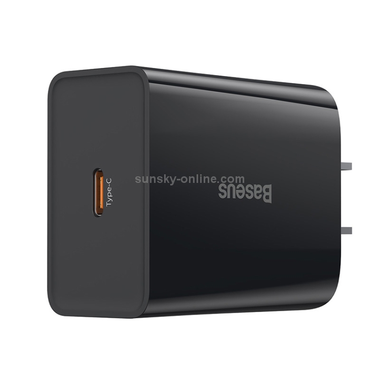 Baseus Speed Mini Series 18W PD Single USB-C / Tyep-C Quick Charger, CN Plug(Black) Baseus Speed Mini Series 18W PD Single USB-C / Tyep-C Quick Charger, CN Plug(Black)