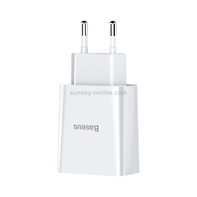 Baseus Speed Mini Series 10.5W Dual USB Travel Charger, EU Plug(White) Baseus Speed Mini Series 10.5W Dual USB Travel Charger, EU Plug(White)