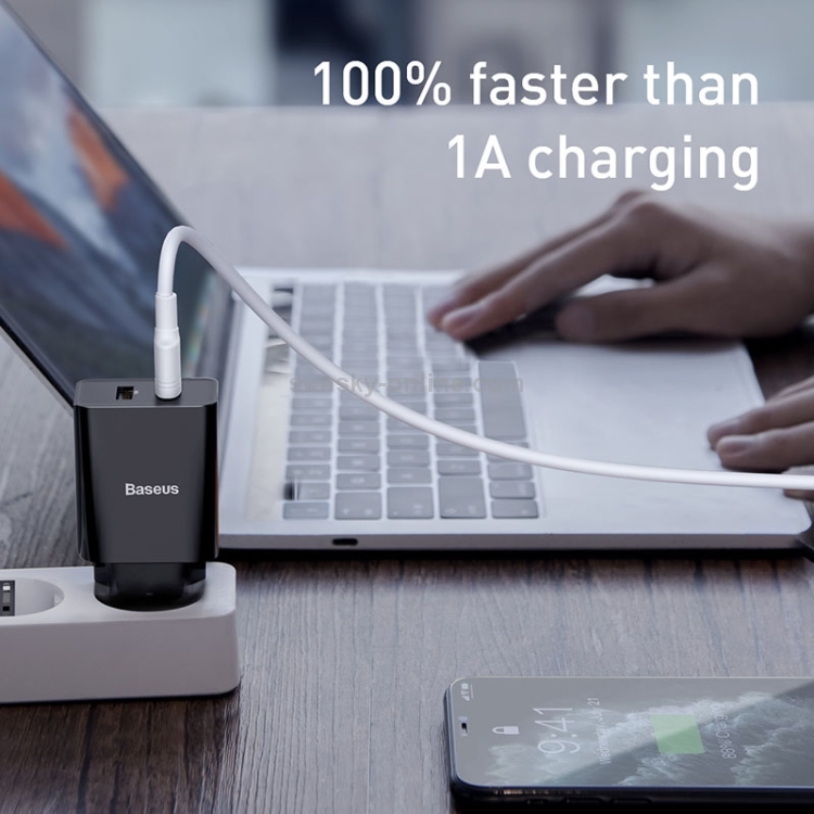 Baseus Speed Mini Series 10.5W Dual USB Travel Charger, EU Plug(White) Baseus Speed Mini Series 10.5W Dual USB Travel Charger, EU Plug(White)