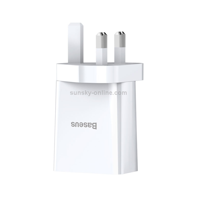 Baseus Speed Mini Series 10.5W Dual USB Travel Charger, UK Plug(White) Baseus Speed Mini Series 10.5W Dual USB Travel Charger, UK Plug(White)
