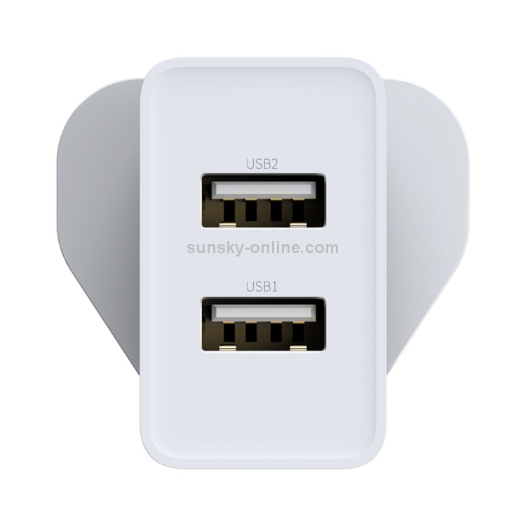 Baseus Speed Mini Series 10.5W Dual USB Travel Charger, UK Plug(White) Baseus Speed Mini Series 10.5W Dual USB Travel Charger, UK Plug(White)