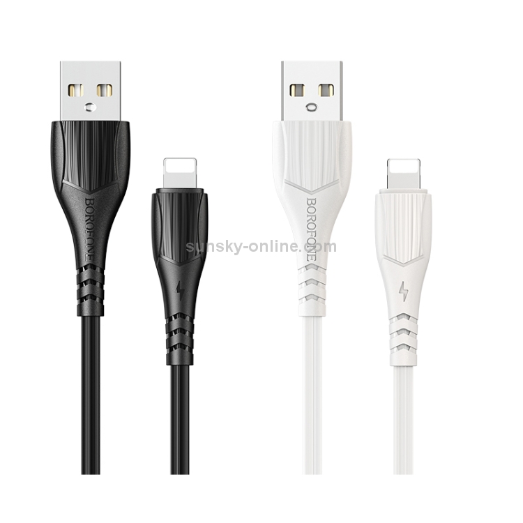 Borofone BX37 1m 2.4A Max Output USB to 8 Pin Wieldy Charging Data Cable (Black) Borofone BX37 1m 2.4A Max Output USB to 8 Pin Wieldy Charging Data Cable (Black)