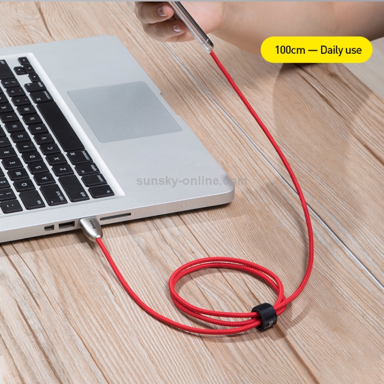 Baseus Torch Series 1m 2.4A 8 Pin to USB Nylon Braided Data Sync Charging Cable(Black) Baseus Torch Series 1m 2.4A 8 Pin to USB Nylon Braided Data Sync Charging Cable(Black)