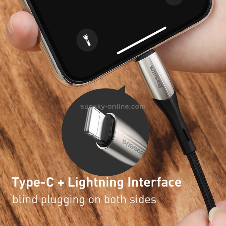 Baseus Horizontal 18W USB-C / Type-C to 8 Pin Data Sync Charging Cable PD Cable, Length: 1m(Red) Baseus Horizontal 18W USB-C / Type-C to 8 Pin Data Sync Charging Cable PD Cable, Length: 1m(Red)