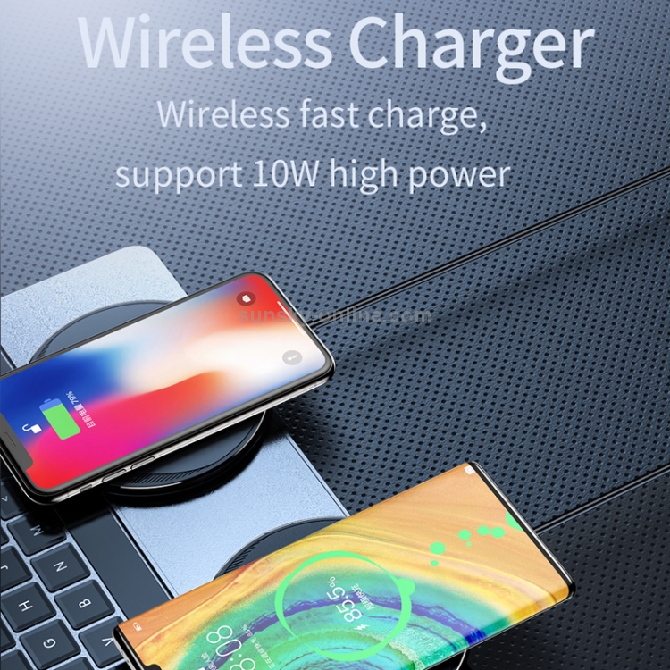 KUULAA KL-CD16 10W Ultra-thin Desktop Wireless Charger (Black) KUULAA KL-CD16 10W Ultra-thin Desktop Wireless Charger (Black)