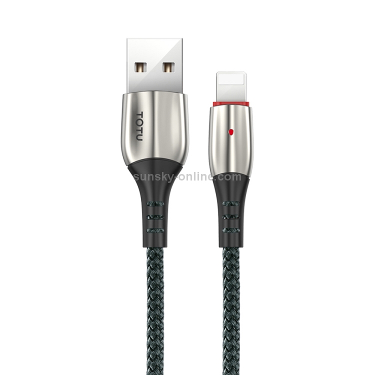 TOTUDESIGN BL-002 Bright Sereis 3A USB to 8 Pin Fast Charging Data Sync Cable, Length: 1.2m(Green) TOTUDESIGN BL-002 Bright Sereis 3A USB to 8 Pin Fast Charging Data Sync Cable, Length: 1.2m(Green)