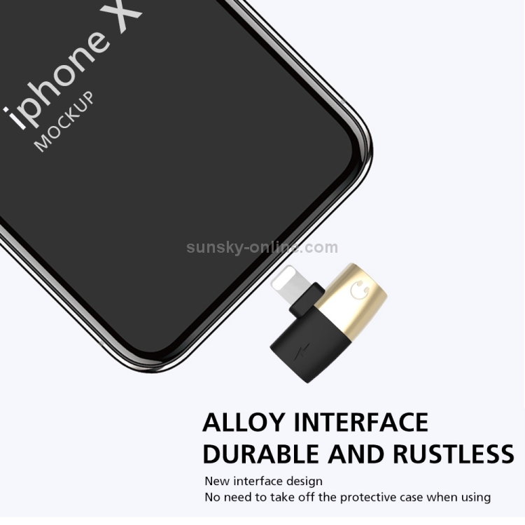 Q26 4 in 1 8 Pin + 8 Pin Female to 8 Pin Male Music + Wired Control + Call + Charging Aluminum Alloy Audio Adapter(Gold) Q26 4 in 1 8 Pin + 8 Pin Female to 8 Pin Male Music + Wired Control + Call + Charging Aluminum Alloy Audio Adapter(Gold)