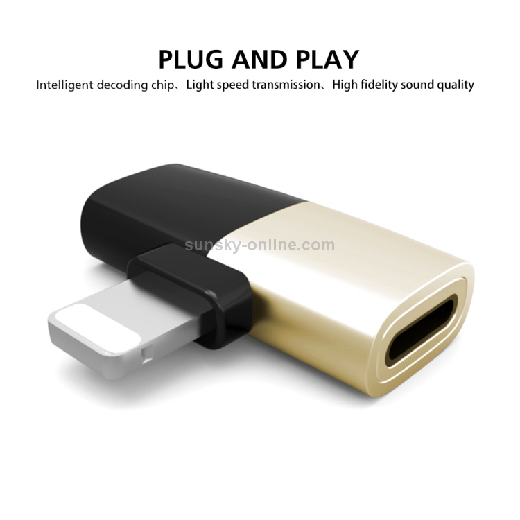 Q26 4 in 1 8 Pin + 8 Pin Female to 8 Pin Male Music + Wired Control + Call + Charging Aluminum Alloy Audio Adapter(Gold) Q26 4 in 1 8 Pin + 8 Pin Female to 8 Pin Male Music + Wired Control + Call + Charging Aluminum Alloy Audio Adapter(Gold)