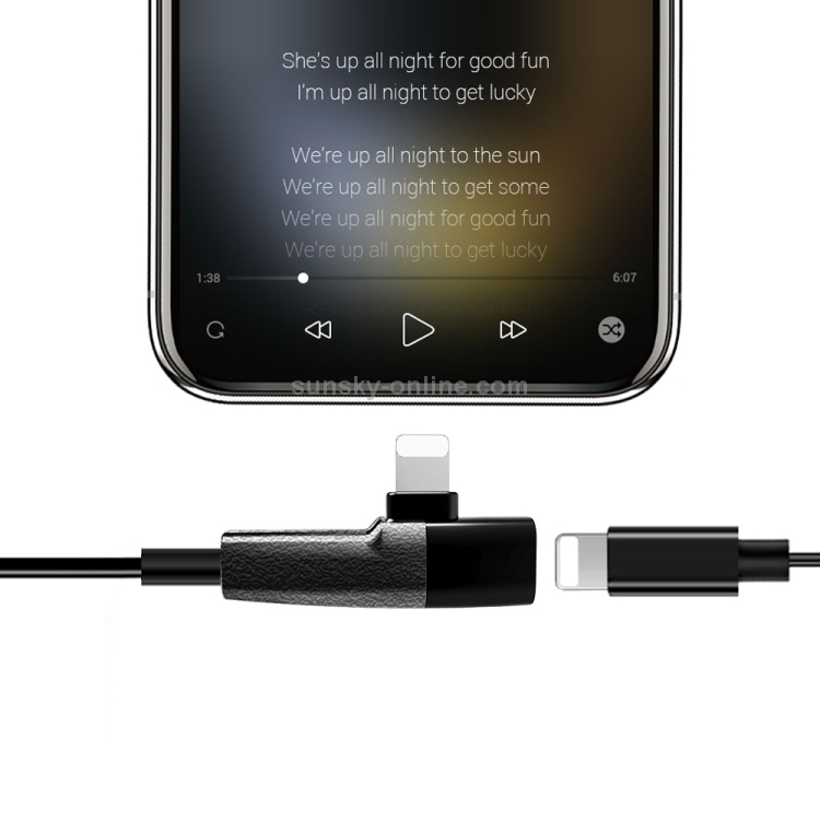 Q27 3 in 1 Music + Wired Control + Charging 8 Pin + 8 Pin to 3.5mm Jack Earphone Adapter(Black) Q27 3 in 1 Music + Wired Control + Charging 8 Pin + 8 Pin to 3.5mm Jack Earphone Adapter(Black)