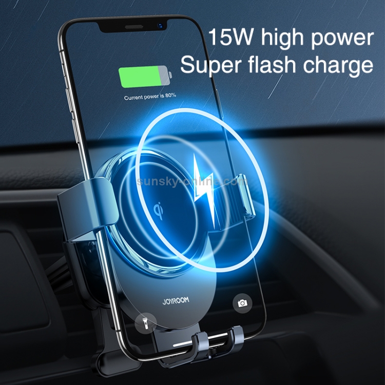 JOYROOM JR-ZS212 Blue Whale Car Air Outlet Wireless Charging Mobile Phone Gravity Bracket Holder(Dark Gray) JOYROOM JR-ZS212 Blue Whale Car Air Outlet Wireless Charging Mobile Phone Gravity Bracket Holder(Dark Gray)