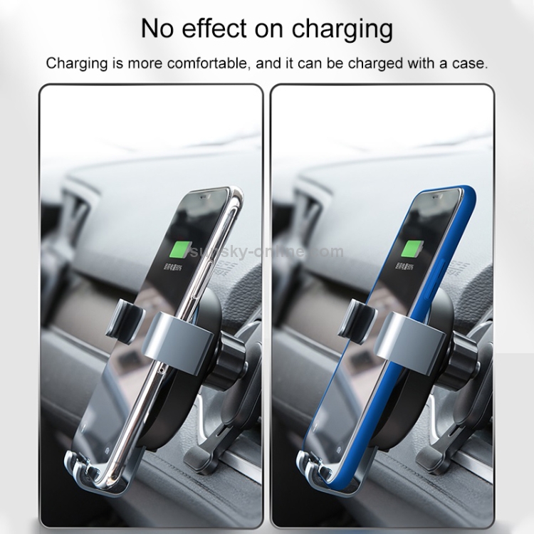 JOYROOM JR-ZS212 Blue Whale Car Air Outlet Wireless Charging Mobile Phone Gravity Bracket Holder(Dark Gray) JOYROOM JR-ZS212 Blue Whale Car Air Outlet Wireless Charging Mobile Phone Gravity Bracket Holder(Dark Gray)
