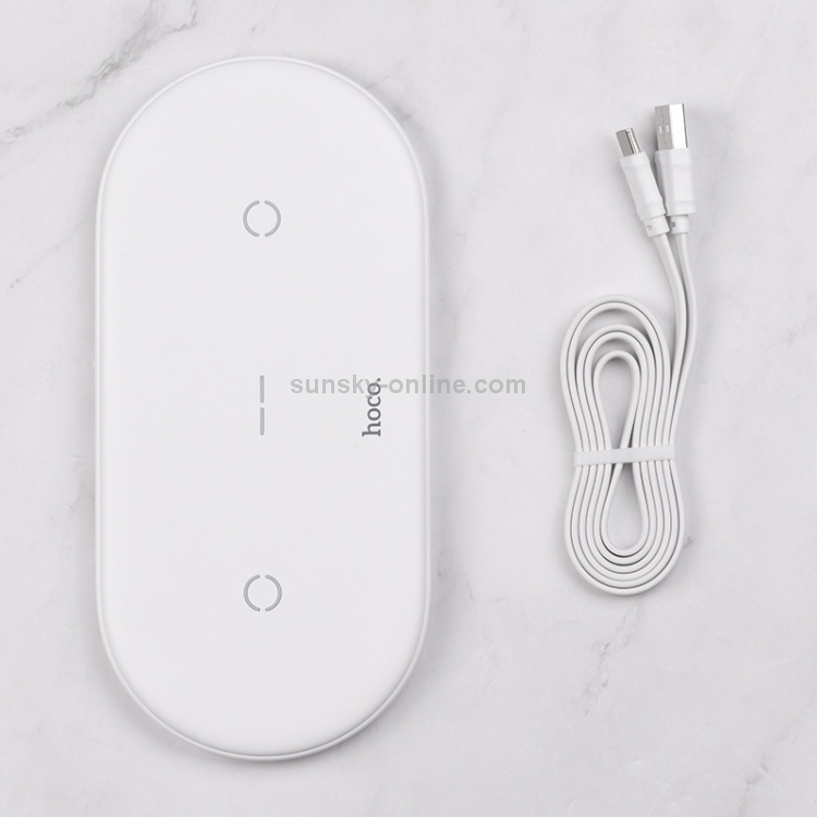 Hoco CW23 Dual Power Wireless Fast Charger (White) Hoco CW23 Dual Power Wireless Fast Charger (White)