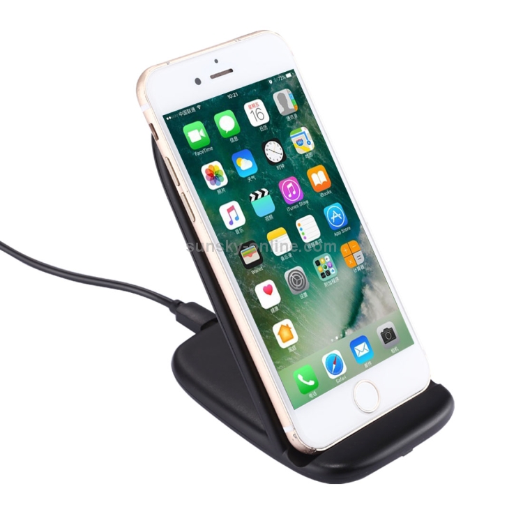 H7 Double Coils Fast Charging Wireless Charger Stand with Micro USB Cable H7 Double Coils Fast Charging Wireless Charger Stand with Micro USB Cable