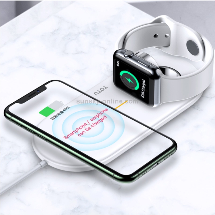 TOTUDESIGN CACW-028 Glory Series 2 in 1 10W Intelligent Wireless Charger TOTUDESIGN CACW-028 Glory Series 2 in 1 10W Intelligent Wireless Charger