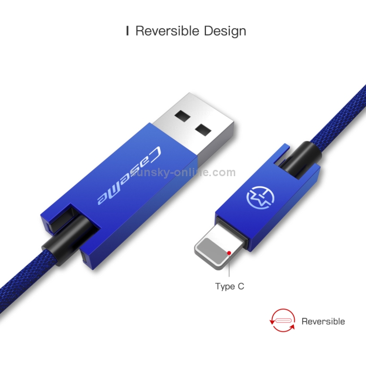 CaseMe 25cm 5V 2.1A Cloth Weave 3D Aluminium Alloy 8 Pin to USB Data Sync Charging Cable CaseMe 25cm 5V 2.1A Cloth Weave 3D Aluminium Alloy 8 Pin to USB Data Sync Charging Cable