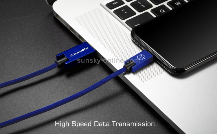 CaseMe 25cm 5V 2.1A Cloth Weave 3D Aluminium Alloy 8 Pin to USB Data Sync Charging Cable CaseMe 25cm 5V 2.1A Cloth Weave 3D Aluminium Alloy 8 Pin to USB Data Sync Charging Cable